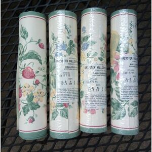 Brewster Wallpaper Border Floral Strawberries Blackberries IW17715 6.8" x 5yd
